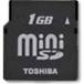 TOSHIBA miniSDカード(1GB) MSD-N001GT