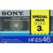 SONY кассетная лента обычный позиция 3 шт упаковка HF-ES 46 46 минут [ управление :1100062387]