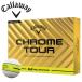  Callaway Хромированный Tour желтый полоса 360° YELLOW STRIPE мяч для гольфа 1 дюжина (12 лампочка ) CHROME TOUR 2025 год модели Callaway Япония стандартный товар немедленная уплата 