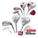  Wilson Wilson TIARA MODA комплект клюшек 6 шт. комплект женский белый красный Golf =