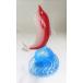 . лампочка стекло стекло дельфин. украшение красный дельфин произведение искусства орнамент интерьер украшение симпатичный модный освежение подарок 