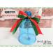 . лампочка стекло стекло украшение произведение искусства Рождество CHRISTMAS колокольчик bell голубой интерьер подарок 