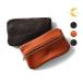 [ параллель импортные товары ]MOONSHINE LEATHER CO. / moon автомобиль in кожа Company MOON262 7-inch DOUBLE ZIPPERRED POUCH / 7 дюймовый двойной Zip сумка - все 3 цвет -