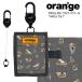  orange чехол для пропуска Be es катушка имеется длина модель akita собака Oran'ge Pass-Case BS Akita Inu вертикальный катушка место хранения карман есть билет держатель IC