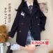 JKla car coat pea coat lady's cotton inside one part .. manner coat long winter autumn woman student for school coat trench coat simple outer put on .. student on goods 