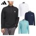  Adidas Golf adidas Golf одежда для гольфа мужской тренировочный стрейч половина Zip длинный рукав [ JVU44 ] 2025 осень-зима модель [ наш магазин наличие товар ]