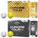 Callaway Callaway Япония стандартный товар CHROME TOUR TRIPLE TRACK Хромированный Tour Triple грузовик 2024 модель мяч для гольфа 1 дюжина (12 штук )