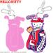SANRIO Sanrio HELLO KITTY Hello Kitty Kitty Thai колено коричневый m короткая клюшка покрытие держатель & именная табличка Golf ver. ( Raver модель ) [ KTNP002 ]