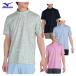  Mizuno MIZUNO одежда для гольфа мужской короткий рукав mok шея рубашка . пот скорость . вместе воротник [ E2MAC017 ] весна лето одежда [ наш магазин наличие товар ]