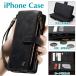  кошелек в одном корпусе смартфон кейс iphone 17 16 15 14 pro max 13mini бумажник type iPhone блокнот type ka Barker do место хранения возможность черный 
