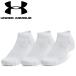  Under Armor UA тренировка хлопок low cut носки 3 пар комплект 1386312-100 почтовая доставка бесплатная доставка 