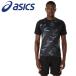  Asics p Ractis графика рубашка с коротким рукавом 2101A306-001 мужской почтовая доставка бесплатная доставка 