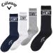  Callaway колледж style Logo носки мужской 2025 осень-зима Golf одежда C25293107