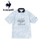  Le Coq le coq sportif общий рисунок графика SUNSCREEN олень. . рубашка-поло мужской QMMVJA42-SA почтовая доставка бесплатная доставка 