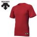  Descente DESCENTE бейсбол круглый вырез короткий рукав нижняя рубашка мужской STD-721B-RED почтовая доставка бесплатная доставка 