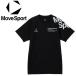  Descente DESCENTE MOVESPORT Move спорт короткий рукав p Ractis рубашка SV6SHT11U-BKWH мужской женский почтовая доставка бесплатная доставка 