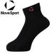  Descente DESCENTE MOVESPORT Move спорт носки SV6SSO02U-BK10 мужской женский почтовая доставка бесплатная доставка 