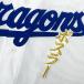 * бесплатная доставка * Chunichi Dragons Boss la- имя 2 белый отвечающий . вышивка нашивка форма 