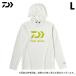  Daiwa DE-3424 ( white |L) sun block do life -ti- shirt ( fishing wear |2024 year spring summer model ) /24SS /(5)