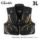 [ приобретенный товар ] Gamakatsu GM2332 (3L| черный × Gold ) Short половина сетка лучший ( рыболовный жилет |2025 год весна лето ) /25SS /Gamakatsu /(c) [Σ02]