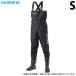 [ приобретенный товар ] Shimano FF-055T (S размер ) гипер- забродный полукомбинезон ( грудь высокий * cut булавка фетр подошва ) ( черный ) ( забродный полукомбинезон * трико ) /(c) [Σ03]