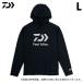  Daiwa DE-3424 ( black |L) sun block do life -ti- shirt ( fishing wear |2024 year spring summer model ) /24SS /(5)
