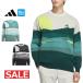  Adidas Golf одежда JVU98 графика вырез лодочкой свитер [ Golf course рисунок ]( мужской )