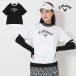  Callaway Golf одежда C26217203 Rav Callaway короткий рукав обратная сторона шерсть тренировочный mok шея тянуть over [ полиэстер обратная сторона шерсть ]( женский )