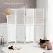  partition stylish Northern Europe white part shop divider 4 ream curtain louver wall pretty antique wooden eyes .. partitioning screen folding slim bulkhead . light weight . series final product 