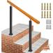  поручень наружный вход лестница поручень натуральное дерево. рука .. матовый черный железный лестница поручень регулировка угла возможность пожилые люди для поддержка наружный поручень . подходит 