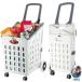  покупка Cart складной портативный большая вместимость 75L 360° прокрутить вращение колесо покупка Carry покупки покупка еда стоимость товар транспортировка путешествие перемещение для 