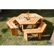  сад тормозные колодки шпаклевка .o стол bench (4 позиций комплект ) шестиугольник взрослый 6 человек сиденье .. зонт отверстие имеется Brown 