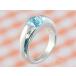 p Limo детское кольцо K10 белое золото голубой топаз 