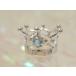  печать возможен Crown . Be кольцо K10 белое золото голубой топаз 
