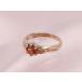  драгоценности детское кольцо K10 розовое золото гранат 