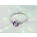  драгоценности детское кольцо K10 белое золото аметист 