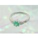  драгоценности детское кольцо K10 белое золото изумруд 