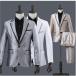  men's suit top and bottom setup jacket + pants + ribbon musical performance . clothes stage costume gentleman clothes . clothes chairmanship person wedding formal photographing costume Mai pcs production clothes two sheets 