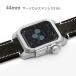 AppleWatch4,5,6 for 44mm case heart electro- map App correspondence FACTRON Next for AppleWatch6 surgical stainless steel 316L black leather band FA-W-056