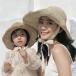 シンプル春夏ペーパーハット 麦わら帽子  折りたたみ 中折れ麦わら帽子 大きめ おしゃれ レディース帽子 パナマ帽海辺 ビーチカ綺麗です