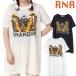 RNAa-ruene- женский Jellydestroy T- One-piece большой T принт платье D1692