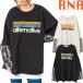 RNAa-ruene-M2765 фланель комбинированный BIG тянуть over тренировочный футболка Layered способ do King большой Silhouette Vintage женский 