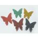  рекламная закладка крепдешиновое мастерство . перо бабочка (5 шт. комплект ) крепдешин материалы. книжка Mark 