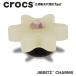  Crocs crocs[ аксессуары jibbitzji Bit'z ]NATURE3 //Tan Flower with Gem/ драгоценнный камень имеется язык цветок l10014699