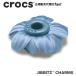  Crocs crocs[ аксессуары jibbitzji Bit'z ]Shoelry1 //Navy Chiffon Grommet/ темно-синий шифон резиновая втулка / цветок l10016464