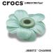  Crocs crocs[ аксессуары jibbitzji Bit'z ]Shoelry1 //Green Chiffon Grommet/ зеленый шифон резиновая втулка / цветок l10016465