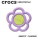 Crocs crocs[ аксессуары jibbitzji Bit'z ]*NATURE// Mega Purple and Green Flower/ mega лиловый & зеленый цветок l10017386l*