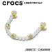  Crocs crocs[ аксессуары jibbitzji Bit'z ]Shoelry цепь 4 //Gold Transparent Bead Chain/ Gold trance пара Len to бисер цепь l10017450