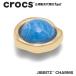  Crocs crocs[ аксессуары jibbitzji Bit'z ]Shoelry5 //Gold and Blue Organic Shape/ Gold & голубой органический Shape l10017718