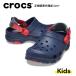  Crocs crocs[ Kids сандалии ]Classic All-Terrain Clog T/ Classic все te дождь сабо T/ темно-синий l##